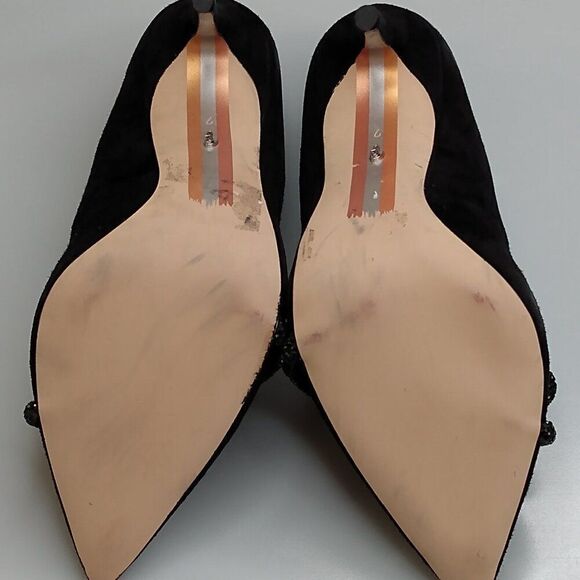 Sam Edelman Deela Pump Black Suede Heels Size 7 - Picture 9 of 16